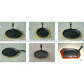 cast iron cookware sizzling pan wood tray